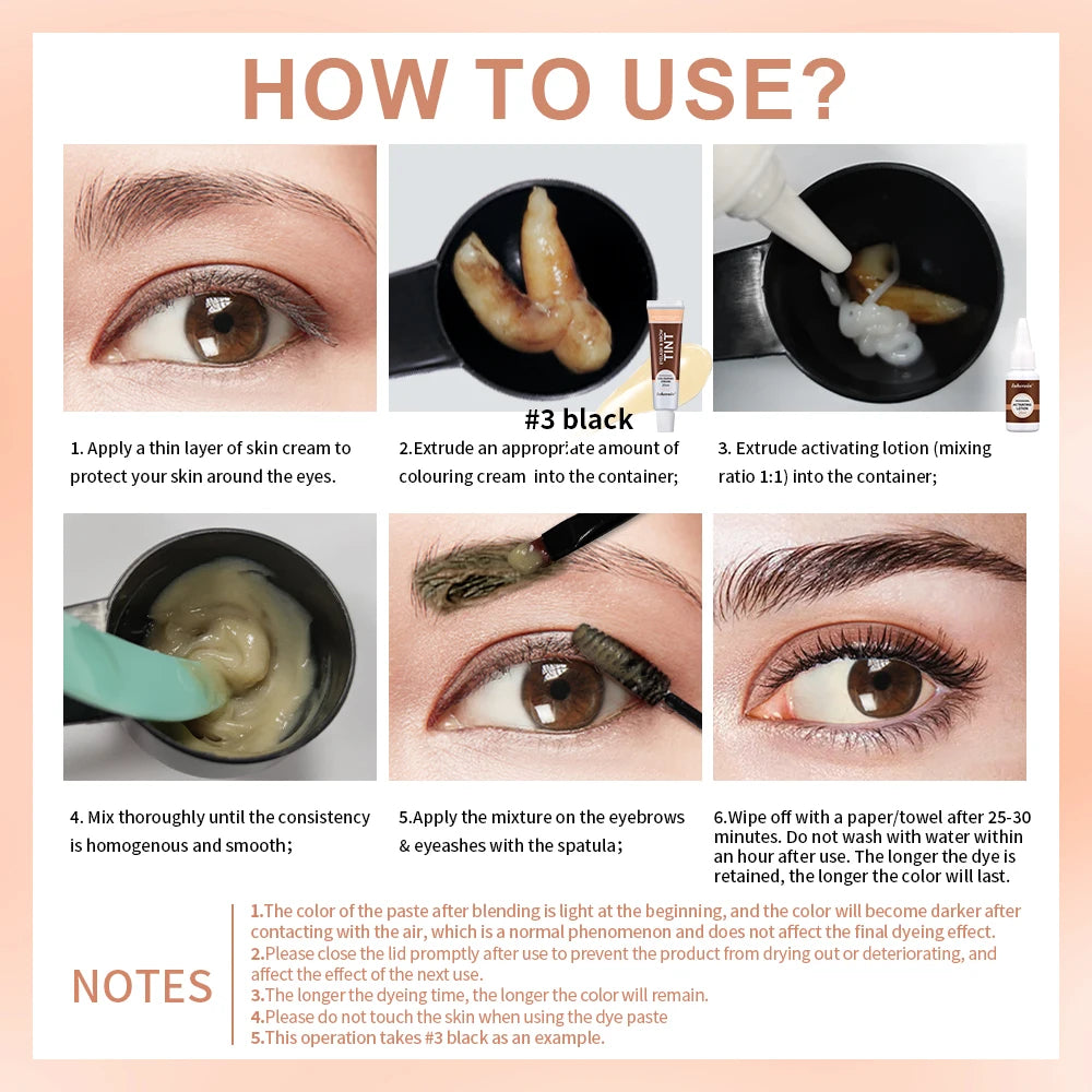 Eyelash Lift & Tint Kit, 2-in-1 Lash Perm and Brow Lamination Beauty Tool for Salon & Home - Bond Well Supplies