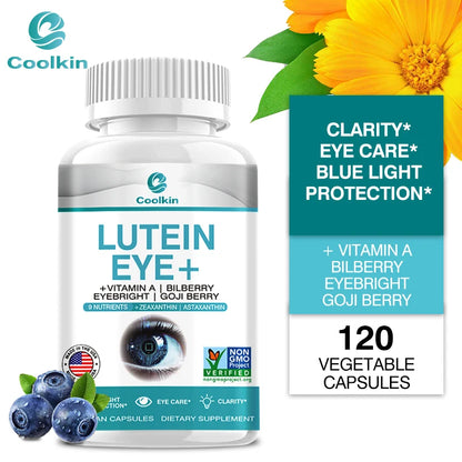 Lutein Eye Support Supplement with Vitamin A, Bilberry, Eyebright & Goji Wolfberry - Bond Well Supplies
