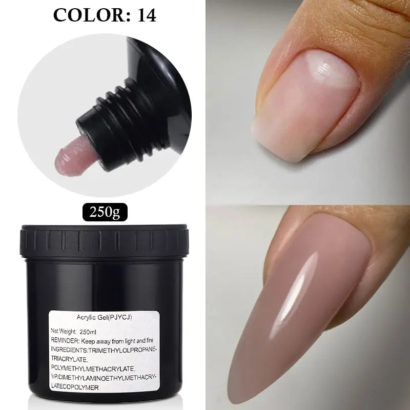 MSHARE 250g Builder Nail Gel, Hard Gel for Nail Extensions, French Nail Art and Sculpting