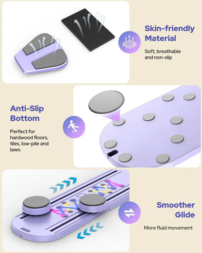Portable Pilates Reformer Board for Strength, Core Training and Total Body Exercise
