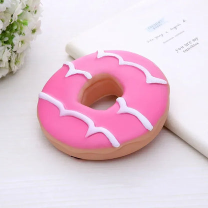 Interactive Latex Dog Chew Toy, Biscuit Cake Shape for Teeth Cleaning & Training - Bond Well Supplies