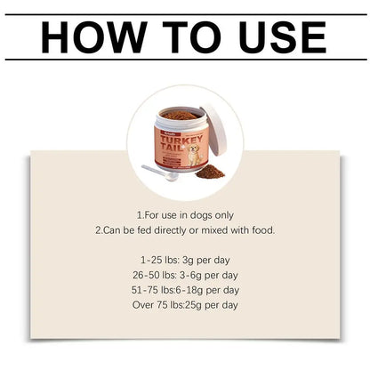 Dog Immune Support Supplement Powder, 100g Daily Wellness Formula for All Breeds - Bond Well Supplies