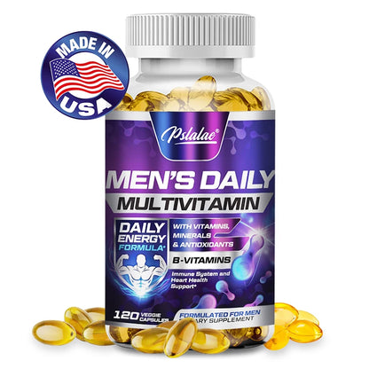 Men's Multivitamin Supplement, Energy & Endurance Support for Heart, Brain Health & Daily Vitality - Bond Well Supplies