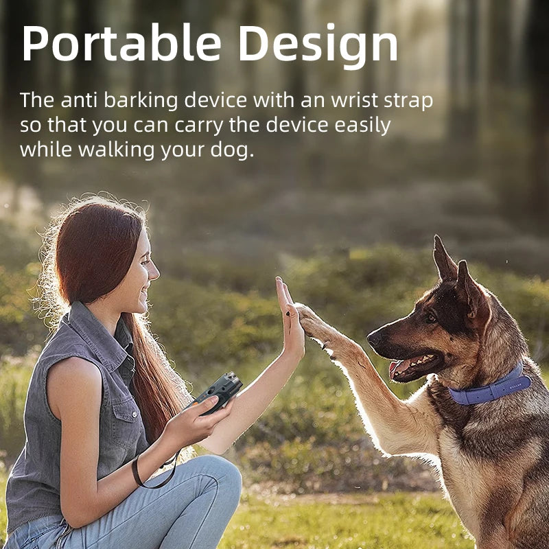 Rechargeable Ultrasonic Dog Training Device with LED Flashlight