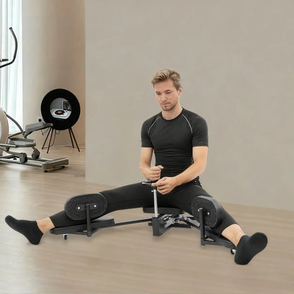 Adjustable Leg Stretching Machine, Horizontal Split Trainer with PU Padded Cushion, 220.46 lb Capacity
