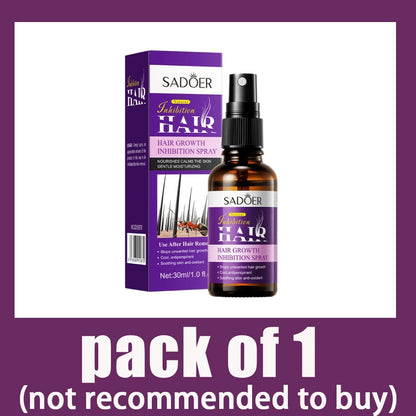 Hair Removal Spray with Growth Inhibitor, 2-Minute Fast Depilatory for Men & Women - Bond Well Supplies
