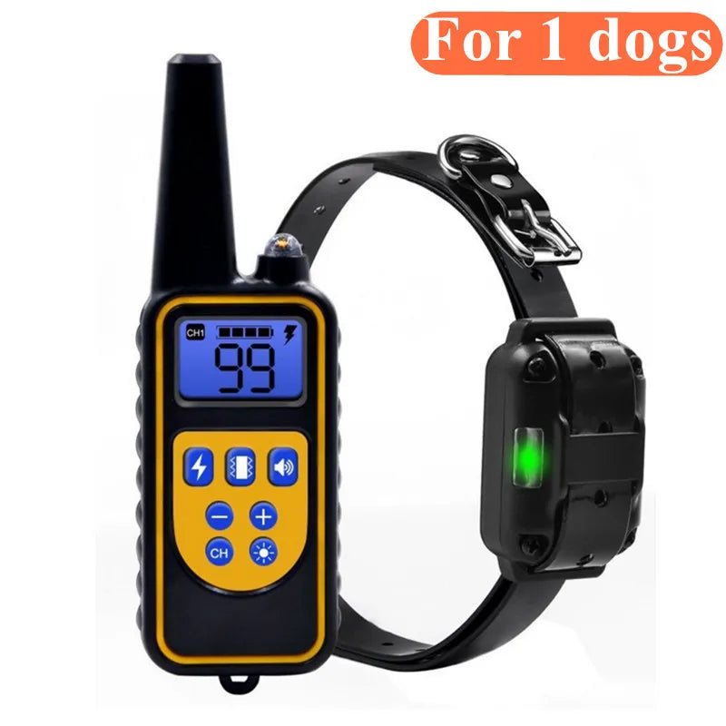 Dog Training Collar, IPX7 Waterproof Rechargeable Remote Training Collar for Large, Medium and Small Dogs