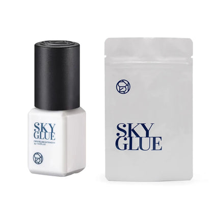 SKY Eyelash Extension Adhesive, 10 Bottles x 5ml, Black Lash Glue for Professional Makeup - Bond Well Supplies