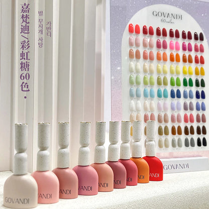 Macaron Gel Polish Set, 60 Colors 15ml UV Soak-Off Nail Gel with Color Card - Bond Well Supplies