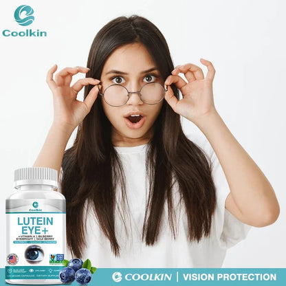 Lutein Eye Support Supplement with Vitamin A, Bilberry, Eyebright & Goji Wolfberry - Bond Well Supplies