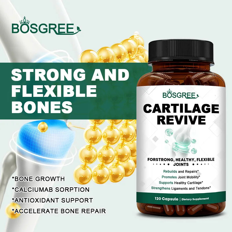 Joint & Cartilage Supplement, Type II Collagen, Glucosamine, MSM & Vitamin D3, Daily Mobility Support Type I - Bond Well Supplies