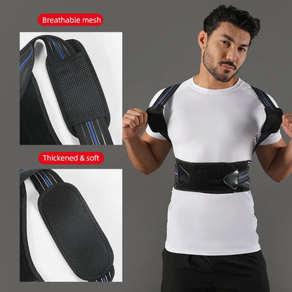 VBOSi Back Support Posture Corrector, Adjustable Design for Men & Women