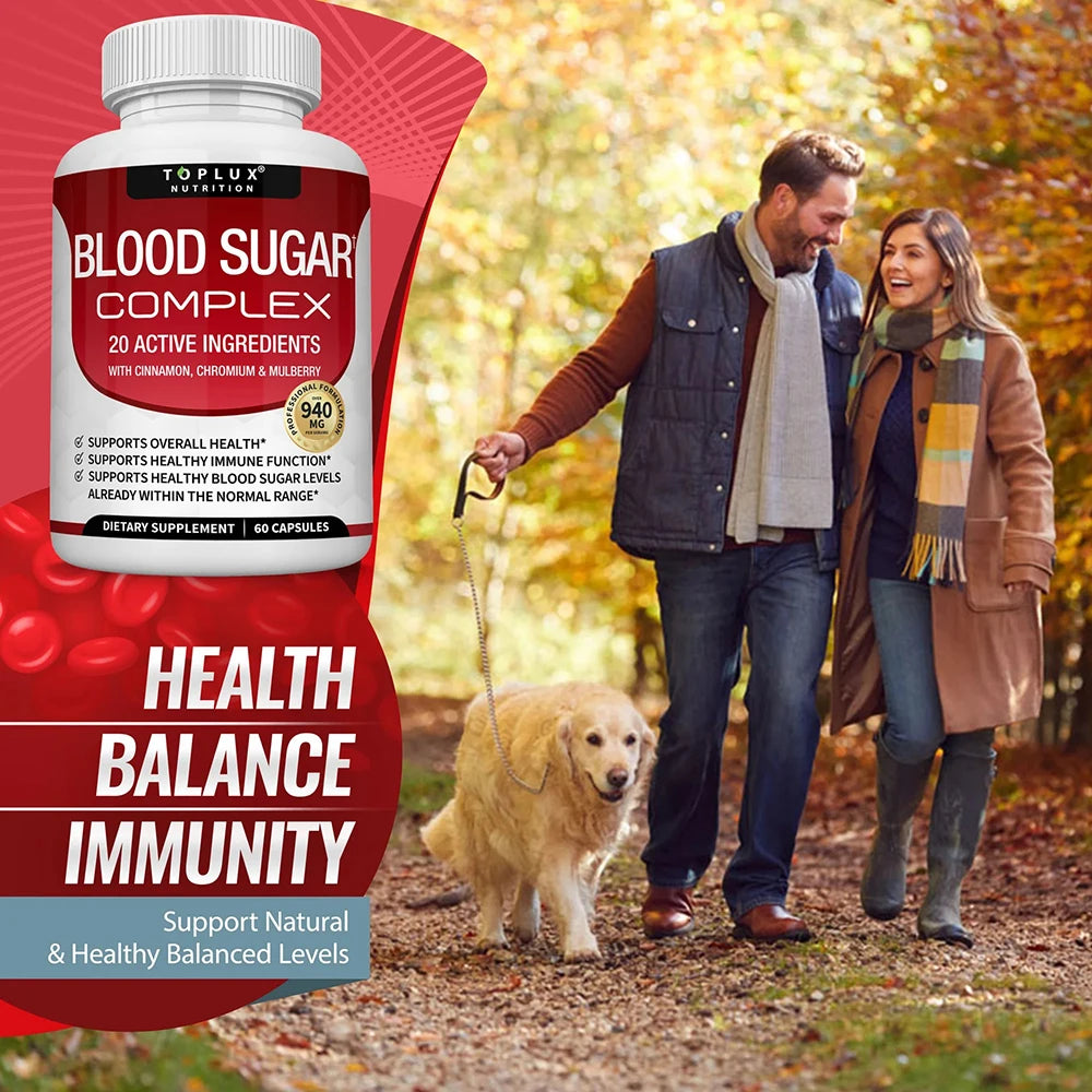 Premium Herbal Wellness Complex with 20 Herbs, Vitamins and Cinnamon, Non-GMO Vegan Formula