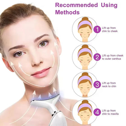 Face & Neck Beauty Massager, Portable Vibration Skin Care Device for Daily Facial Care - Bond Well Supplies