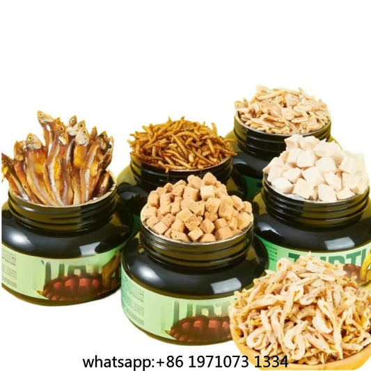 High-Protein Turtle Snacks, Freeze-Dried Chicken & Fish Food for Pet Turtles - Bond Well Supplies