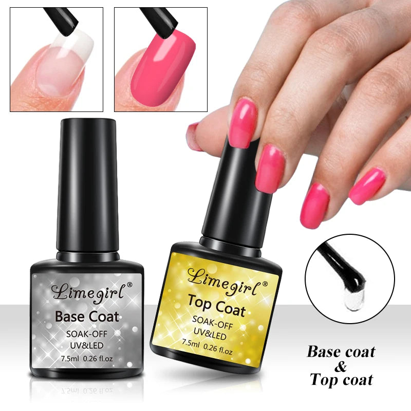 MEGIRL UV Gel Polish Set with UV Lamp & Electric Nail Drill Machine, Base & Top Coat for Manicure - Bond Well Supplies