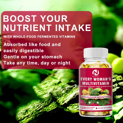 Multivitamin for Women Capsules for Hormone Balance, Skin, Heart, Brain, Bone and Immune Support