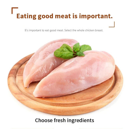 Air-Dried Dog Jerky Treats, 200g Chicken Breast & Duck Meat Slices - Bond Well Supplies