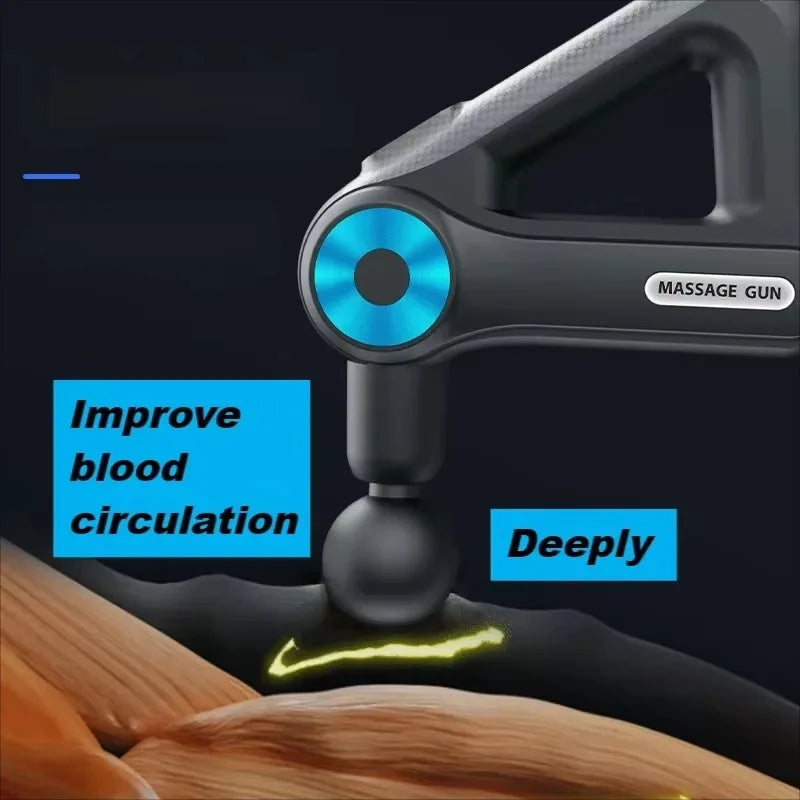 Handheld Muscle Massager for Neck, Shoulders and Back, Low-Noise Operation