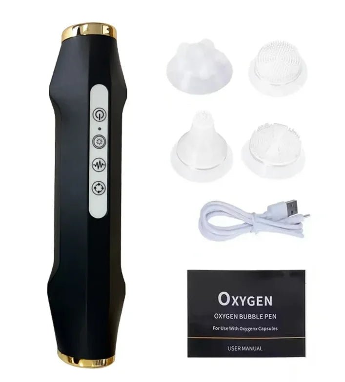 7-in-1 Oxygen Spa Facial Machine, CO2 Bubble Facial Device for Massage, Exfoliation & Skin Rejuvenation - Bond Well Supplies
