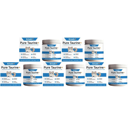 Cat Wellness Powder Supplement, 200g 99.9% Pure Taurine with Vitamin E & Zinc for Sensitive Pets SEO-Optim - Bond Well Supplies