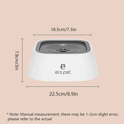 Floating Dog Water Dispenser, 1.5L ABS Plastic No-Spill Water Bowl with Non-Slip Base SEO-Optimized - Bond Well Supplies