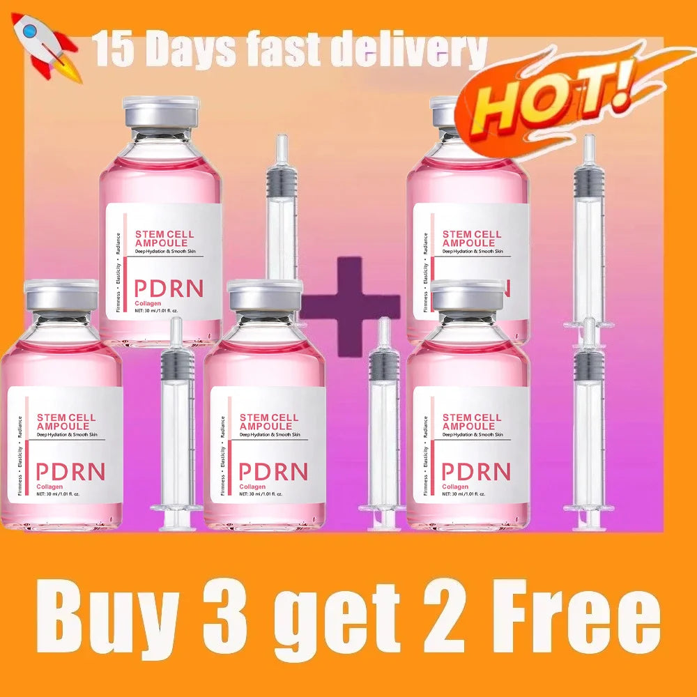 Stem Cell PDRN Ampoule Serum, Collagen Facial Essence for Hydration, Smoother-Looking Skin & Radiance - Bond Well Supplies