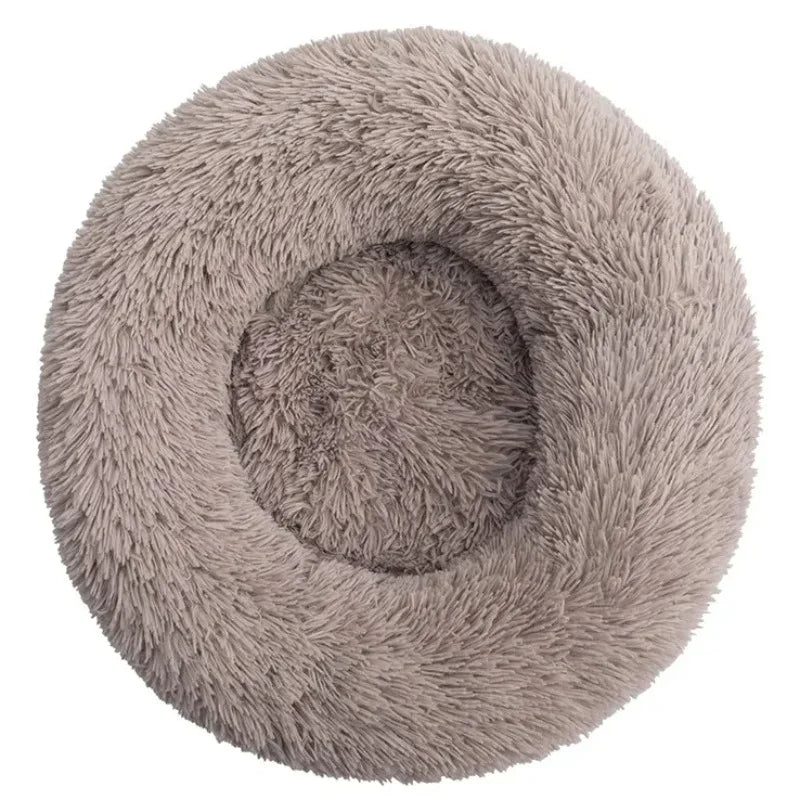 Super Soft Round Dog Bed, Warm Plush Pet House for Medium & Large Dogs, 6 Sizes