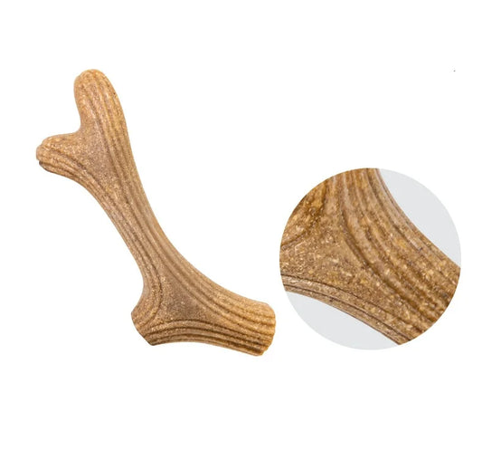 Natural Pine Antler Dog Chew Stick, Durable Chew Toy for Chewing, Play & Enrichment - Bond Well Supplies