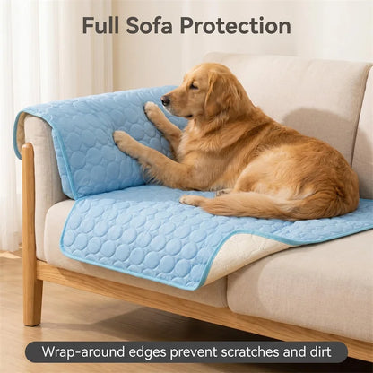 Summer Cooling Mat for Dogs and Cats, Reusable Pet Cooling Bed with Durable Fabric