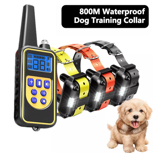 Dog Training Collar, IPX7 Waterproof Rechargeable Remote Training Collar for Large, Medium and Small Dogs