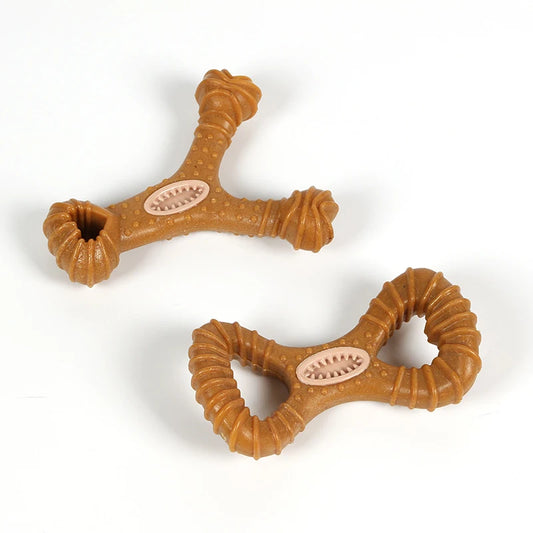 Durable Chew-Resistant Dog Toy, Treat-Dispensing Interactive Dental Toy for Teeth Cleaning & Enrichment - Bond Well Supplies