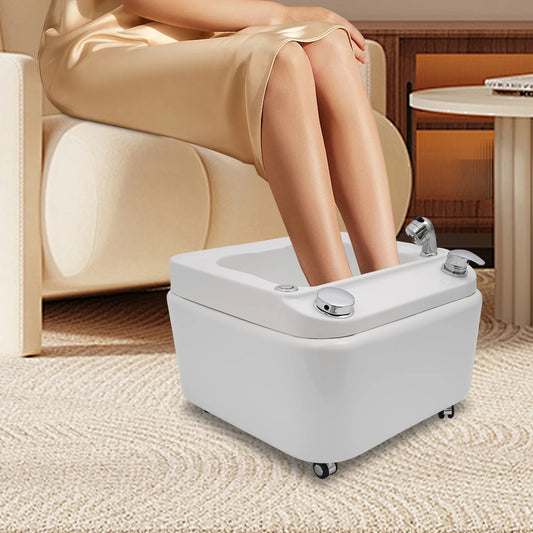 Professional Acrylic Footbath with Massage and LED Lighting for Salon and Home Use