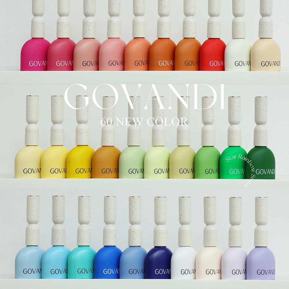 Macaron Gel Polish Set, 60 Colors 15ml UV Soak-Off Nail Gel with Color Card - Bond Well Supplies