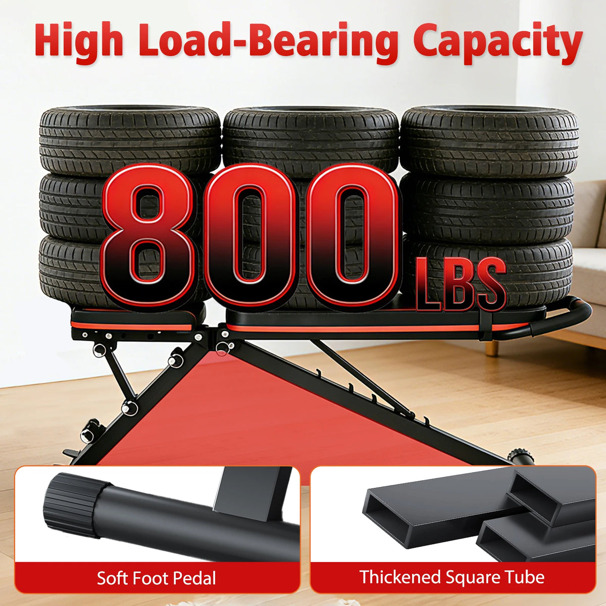 14-in-1 Adjustable Workout Bench, Foldable Dumbbell Bench for Full-Body Strength Training, 1000 lb Capacity