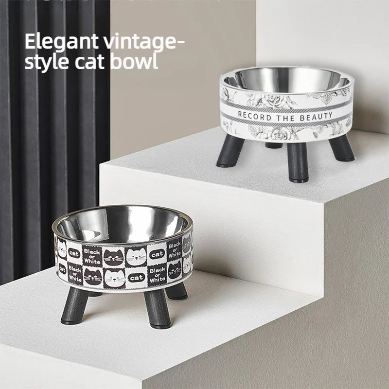 Adjustable Raised Dog Feeder Bowls, Stainless Steel Food & Water Bowls for Small, Medium & Large Dogs - Bond Well Supplies