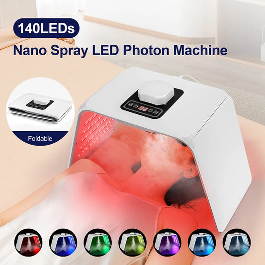 7-Color LED Photon Beauty Machine, Nano Spray Facial Skin Care Equipment for Home & Professional Use - Bond Well Supplies