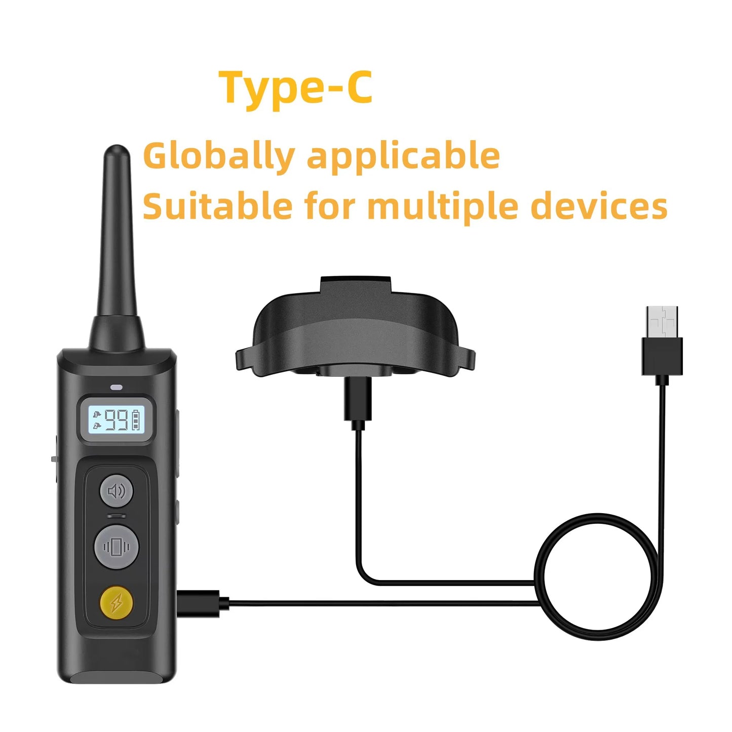 Dog Training Collar System with Remote Control and 3 Training Options
