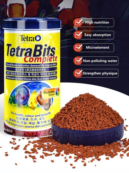 Natural Color-Enhancing Fish Food, 30g Granular Diet for German Angelfish & Tropical Aquarium Fish - Bond Well Supplies