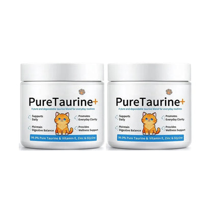 Cat Wellness Powder Supplement, 200g 99.9% Pure Taurine with Vitamin E & Zinc for Sensitive Pets SEO-Optim - Bond Well Supplies