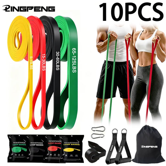 Resistance Training Bands Set, Pull-Up Assist Straps & Leg Exercise Bands for Full-Body Fitness