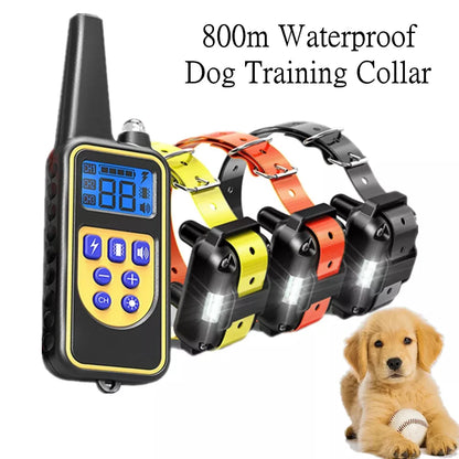 Dog Training Collar, IPX7 Waterproof Rechargeable Remote Training Collar for Large, Medium and Small Dogs