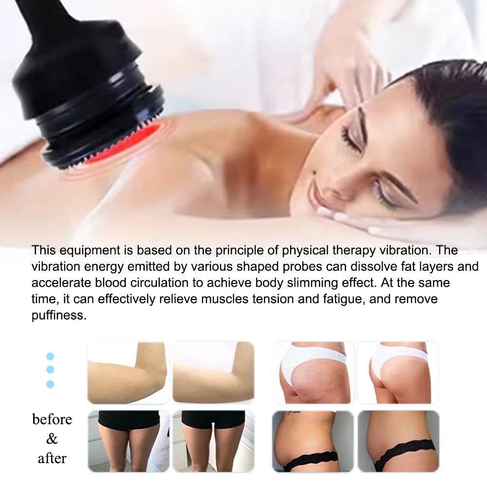 Professional High-Frequency Vibrating Massager, G5 Body Massage Machine with 5 Massage Tips