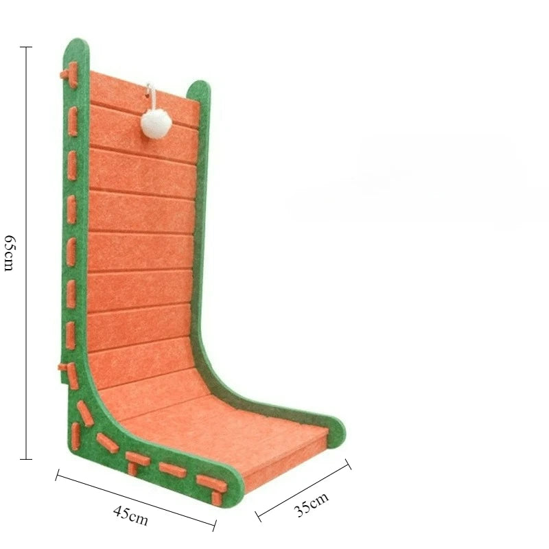Wear-Resistant Felt Cat Bed, Cat House with Built-In Scratcher for Indoor Resting & Lounging - Bond Well Supplies