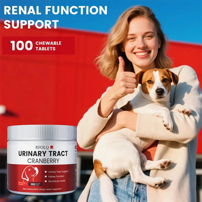 Cranberry Chews for Dogs, Urinary Tract & Bladder Wellness Support - Bond Well Supplies