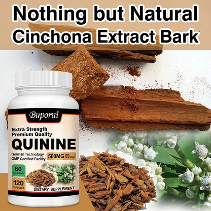 Premium Quinine Capsules for Daily Nutritional Support, Made in the USA