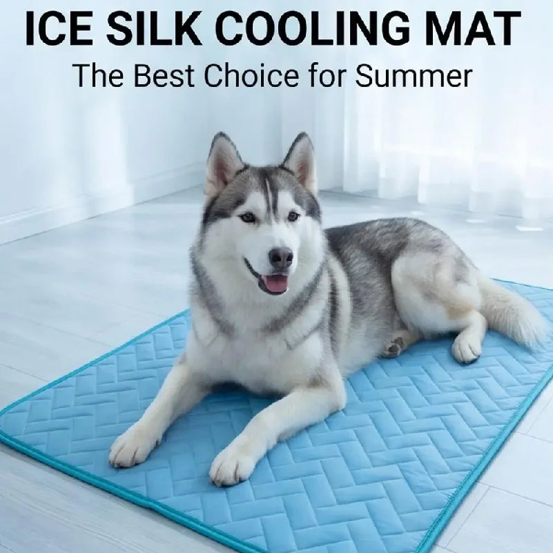 Cooling Pet Pad for Dogs and Cats, Breathable Summer Mat for Indoor and Outdoor Use