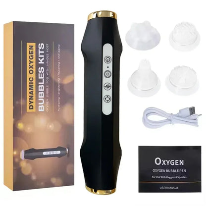 7-in-1 Oxygen Spa Facial Machine, CO2 Bubble Facial Device for Massage, Exfoliation & Skin Rejuvenation - Bond Well Supplies