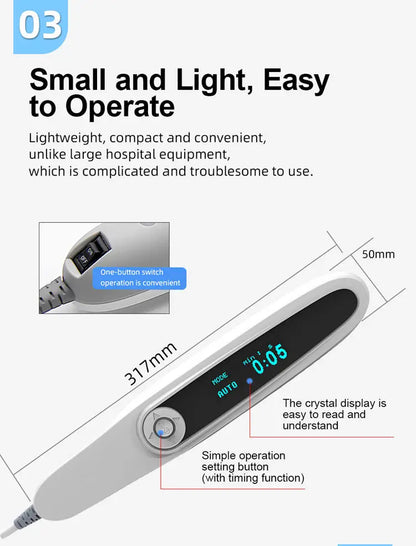 311nm UVB Narrowband Light Source, Portable Ultraviolet Phototherapy Lamp for Skin Care - Bond Well Supplies