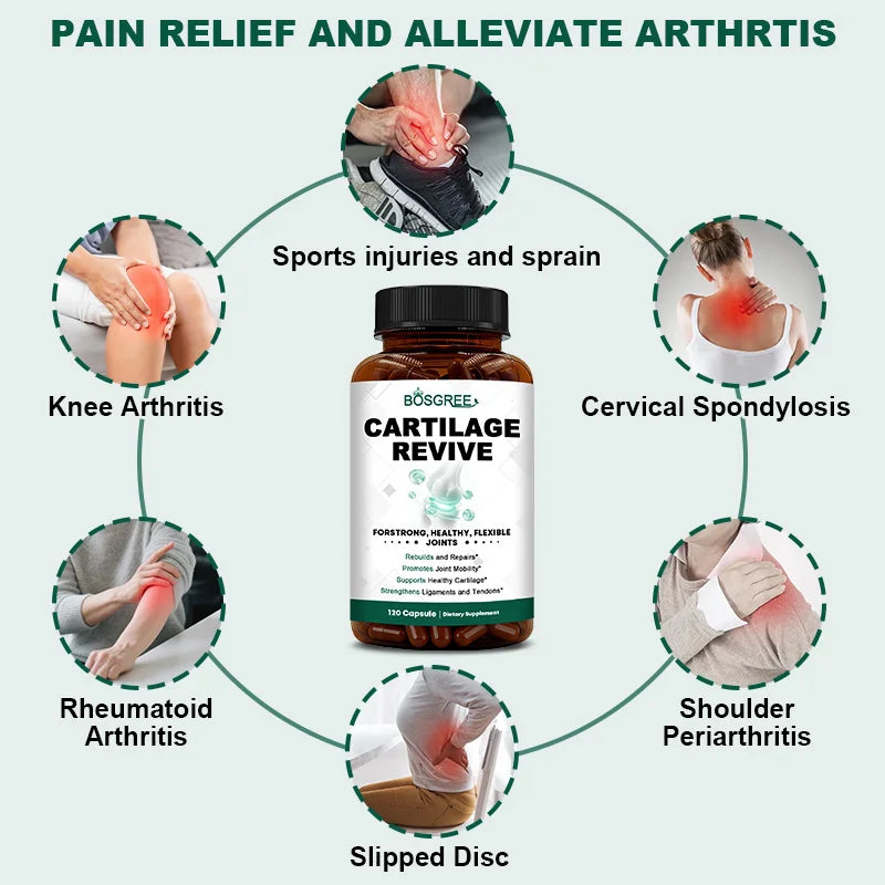 Joint & Cartilage Supplement, Type II Collagen, Glucosamine, MSM & Vitamin D3, Daily Mobility Support Type I - Bond Well Supplies